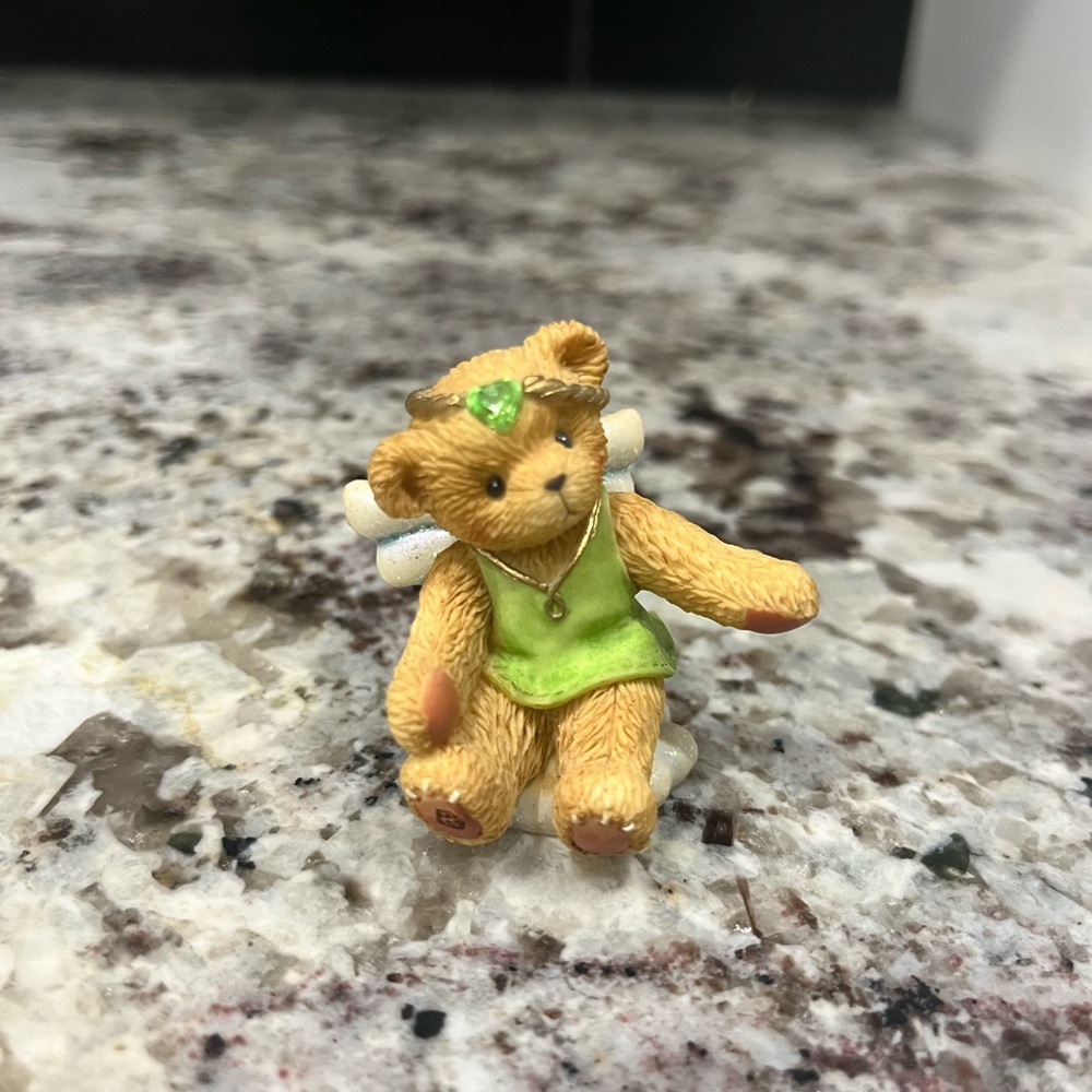 Cherished Teddies August Angel On Cloud Figure 824496 Circa 2001